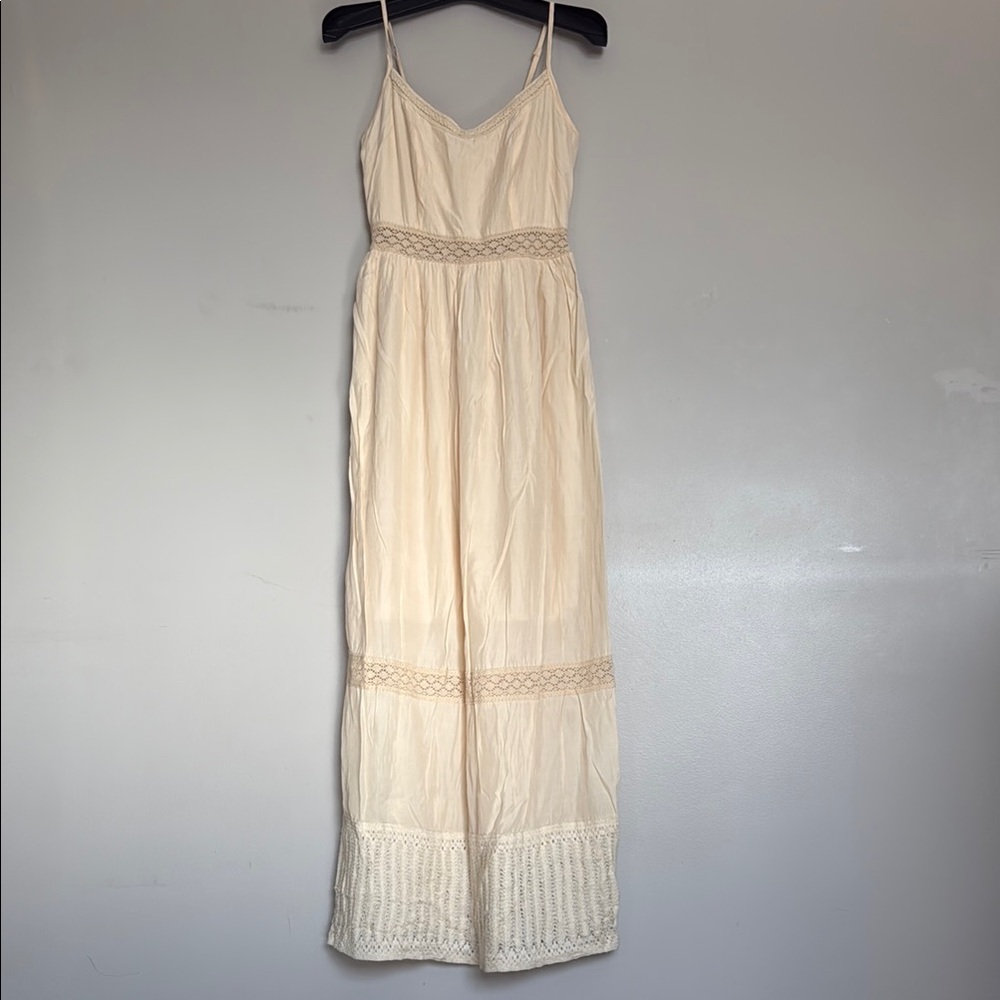 Elegant Cream Maxi Dress